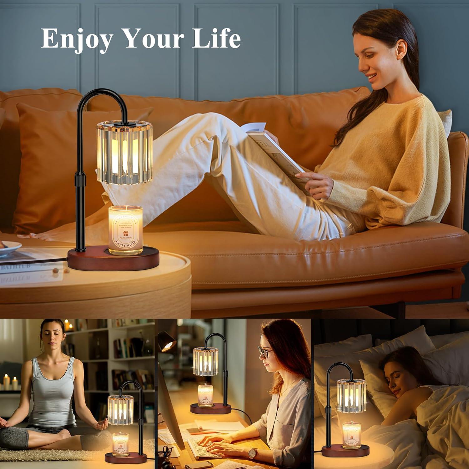 Calentador de Velas Lukasa GS074 con Temporizador y Altura Ajustable