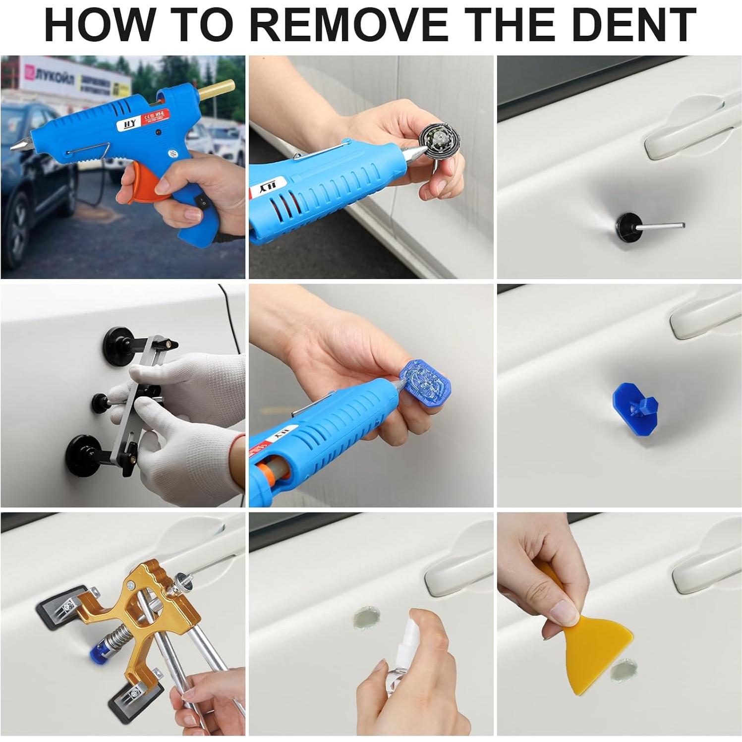 Kit de herramientas para quitar abolladuras Bitlyle 129 piezas