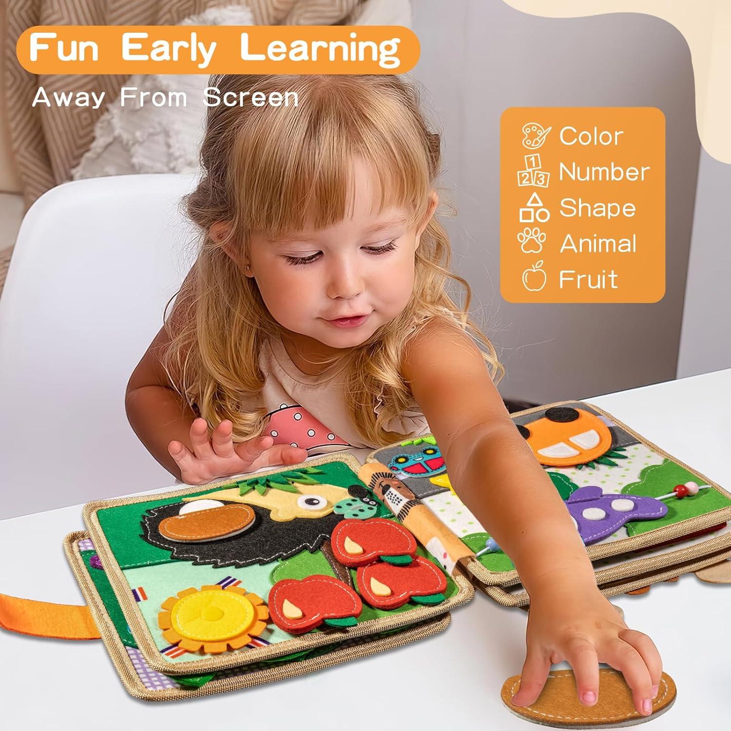 Tablero Ocupado Montessori KIDS KING Jirafa 20x20 cm