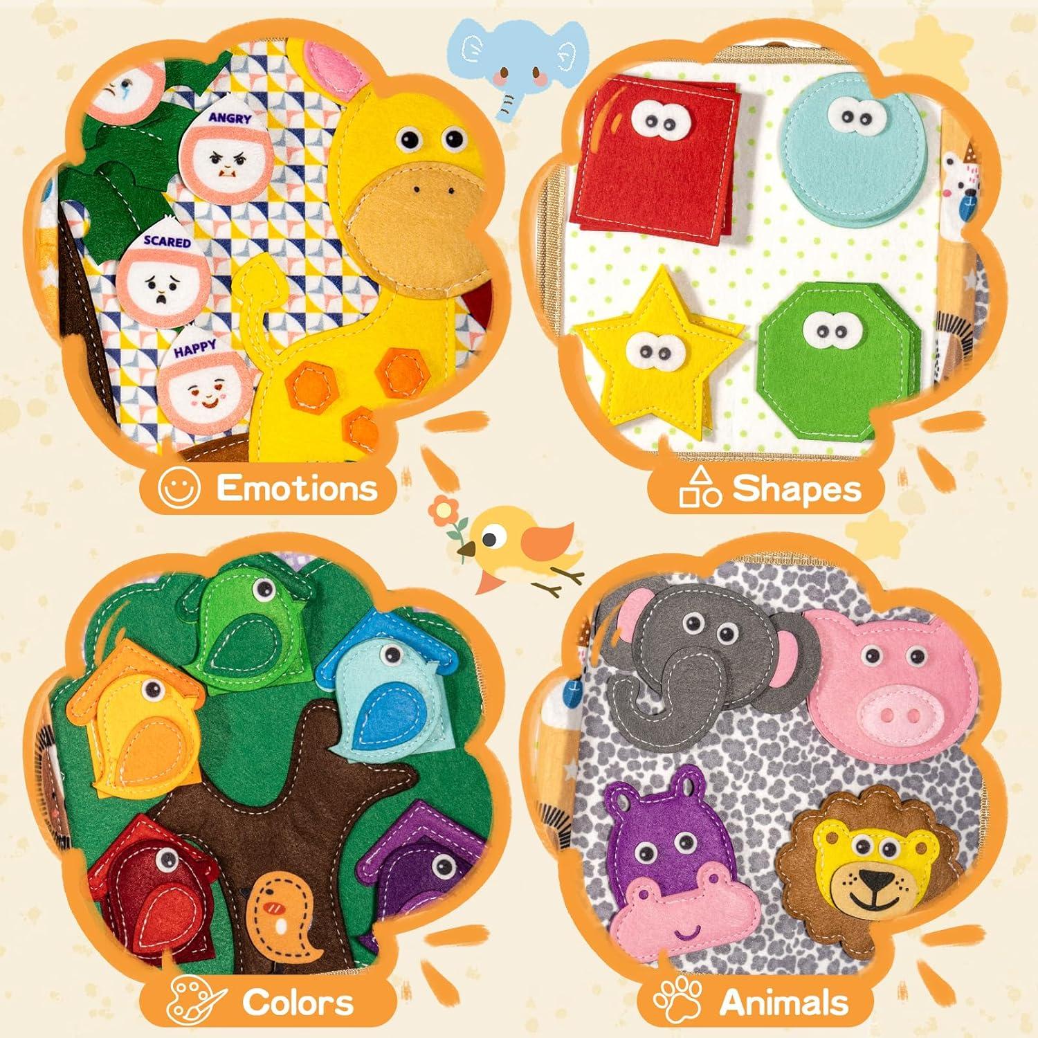 Tablero Ocupado Montessori KIDS KING Jirafa 20x20 cm