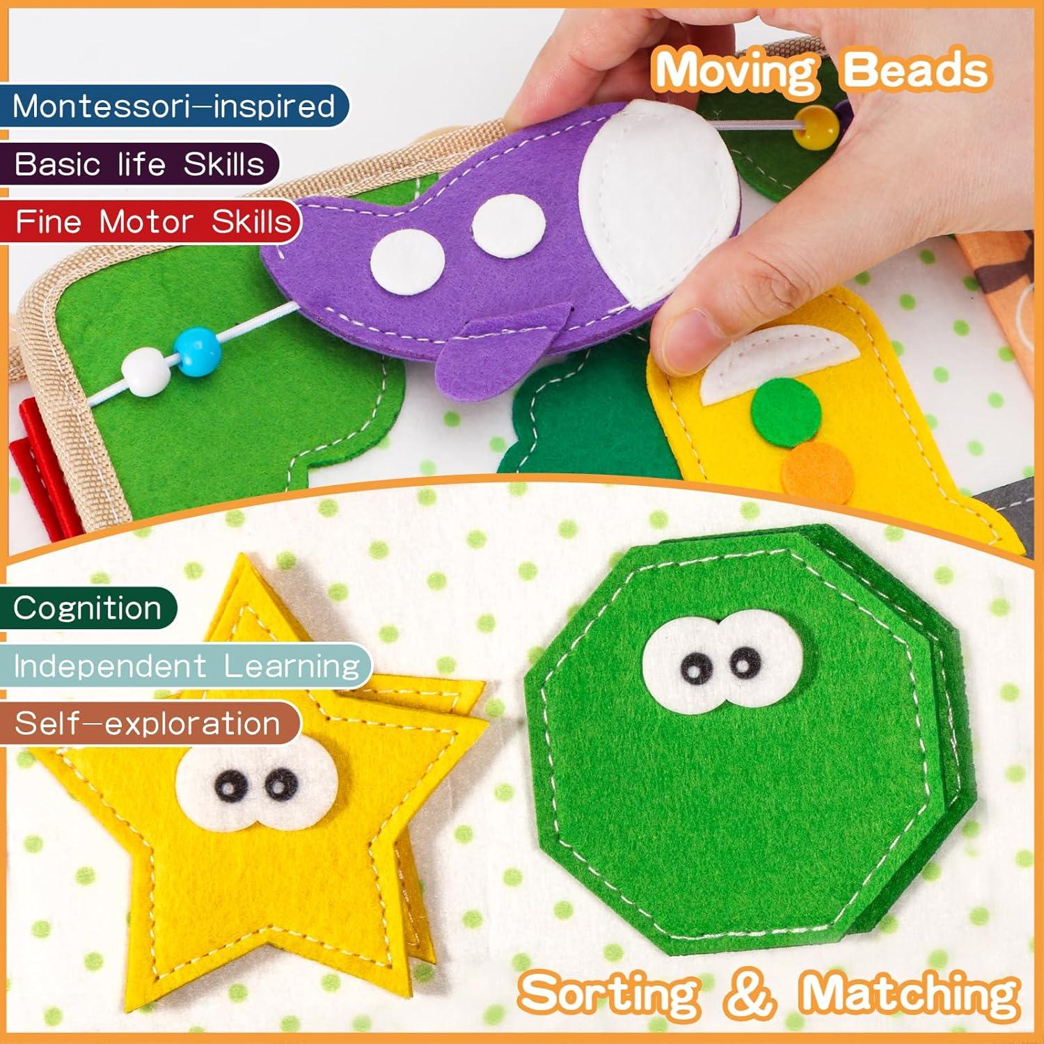 Tablero Ocupado Montessori KIDS KING Jirafa 20x20 cm