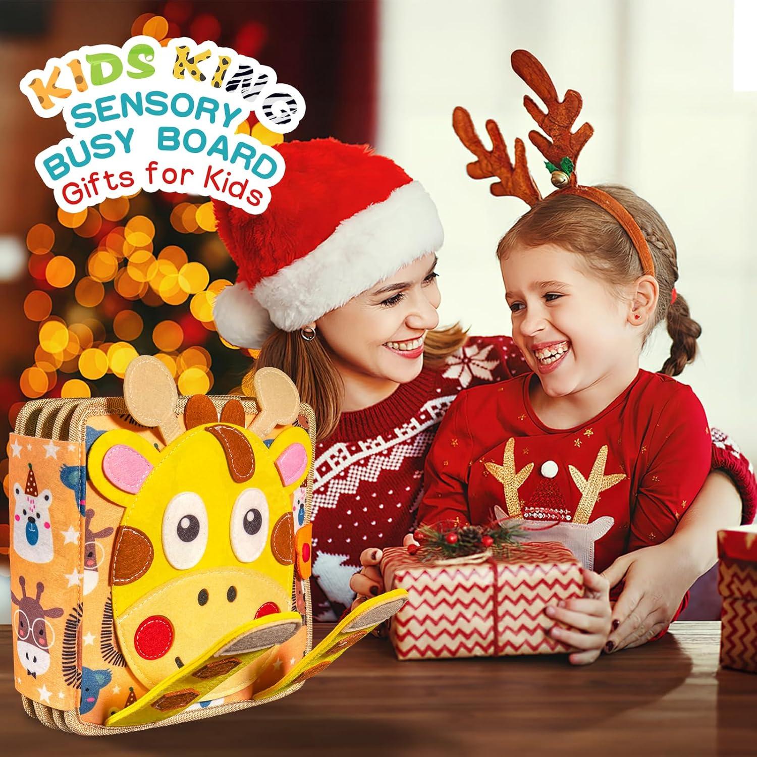 Tablero Ocupado Montessori KIDS KING Jirafa 20x20 cm