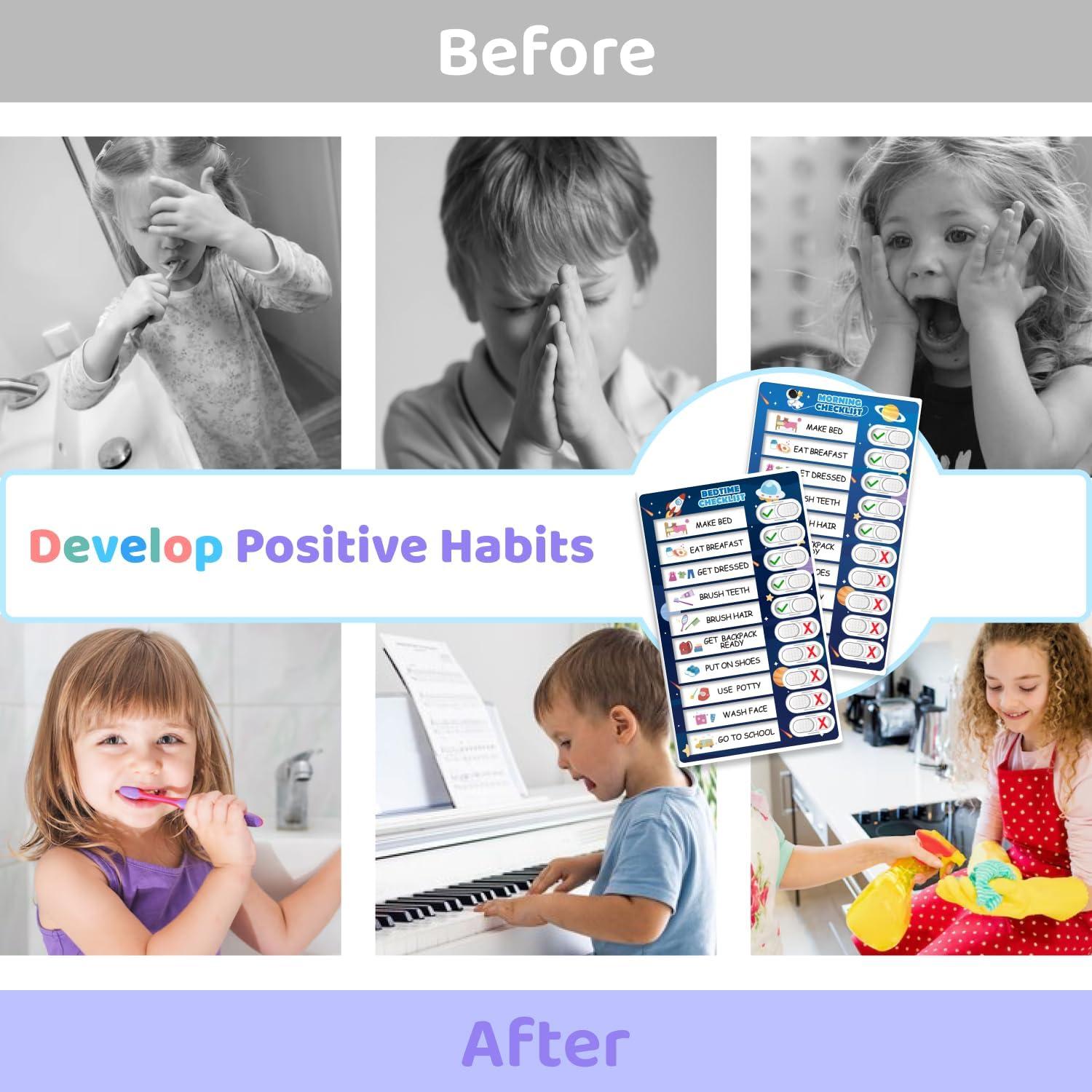 Gráfico de Rutina 3 en 1 CustomMaster para Niños - Astronauta