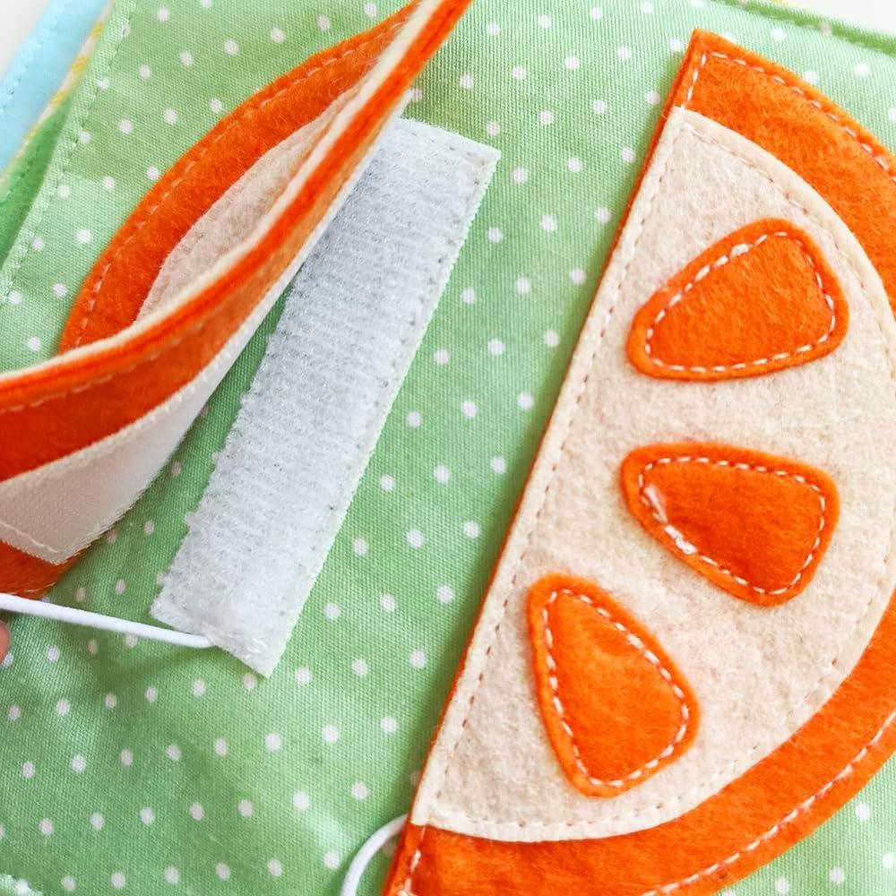 Libro de Tela Montessori ZHIZHI para Bebés 3-6 Años 16x16 cm