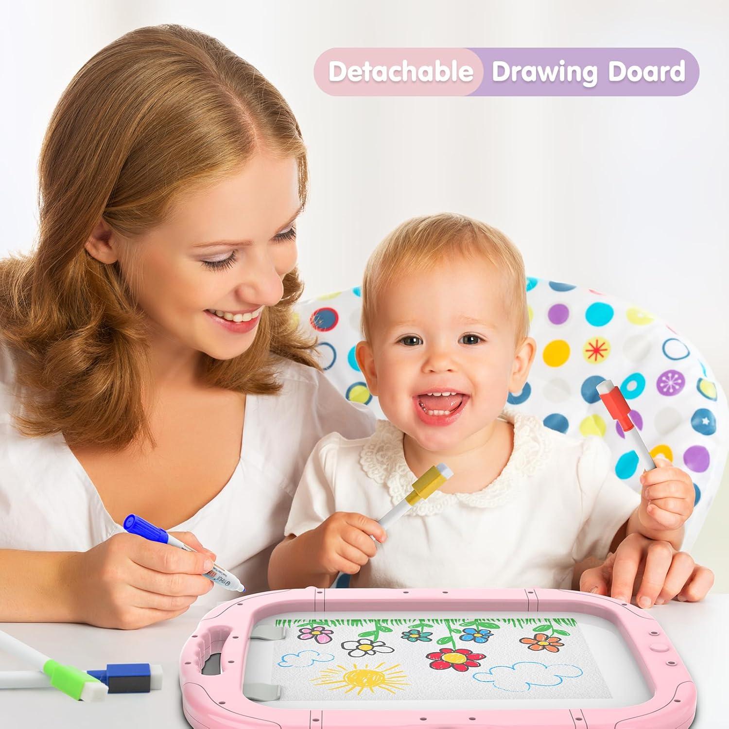 Caballete Artístico Doble Lado Victostar Ajustable Rosa 86 cm