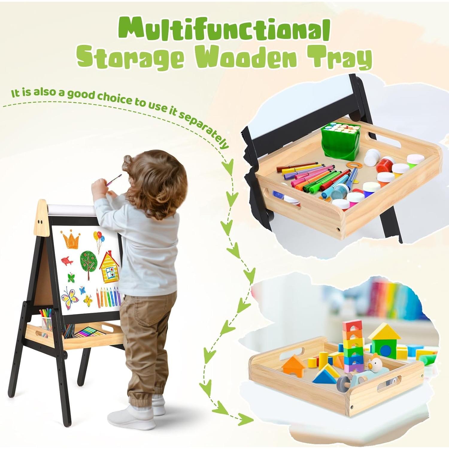 Caballete de Arte 3 en 1 IDEA FAMILY Ajustable para Niños