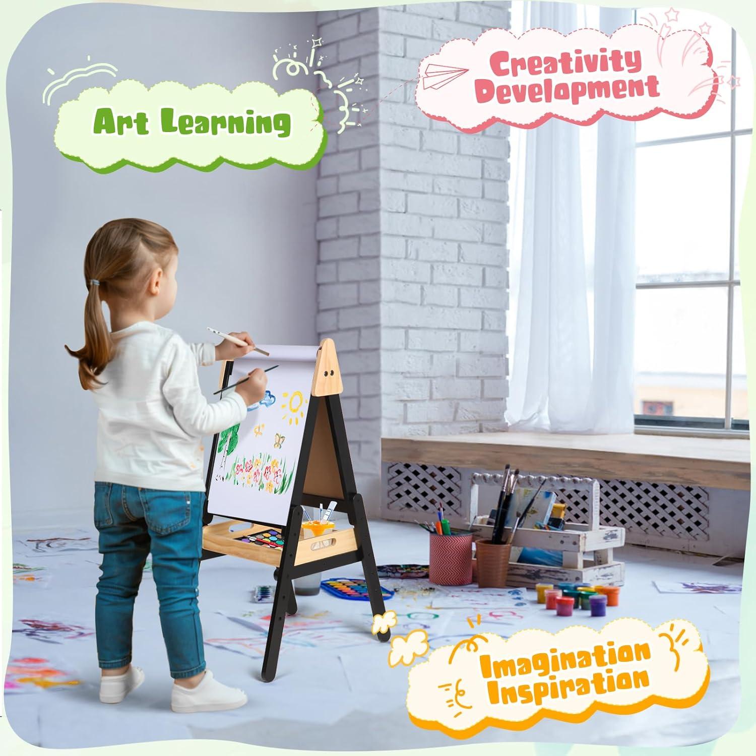 Caballete de Arte 3 en 1 IDEA FAMILY Ajustable para Niños