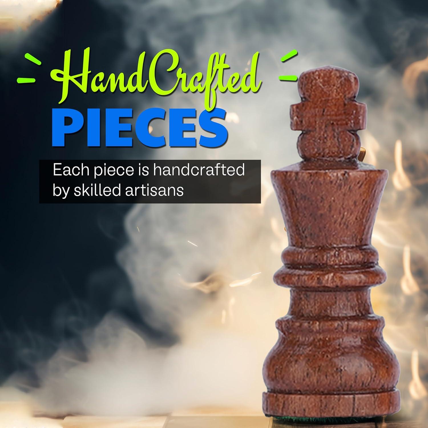 Juego de Ajedrez Magnético Ajuny 7x7 cm - Madera Hecha a Mano