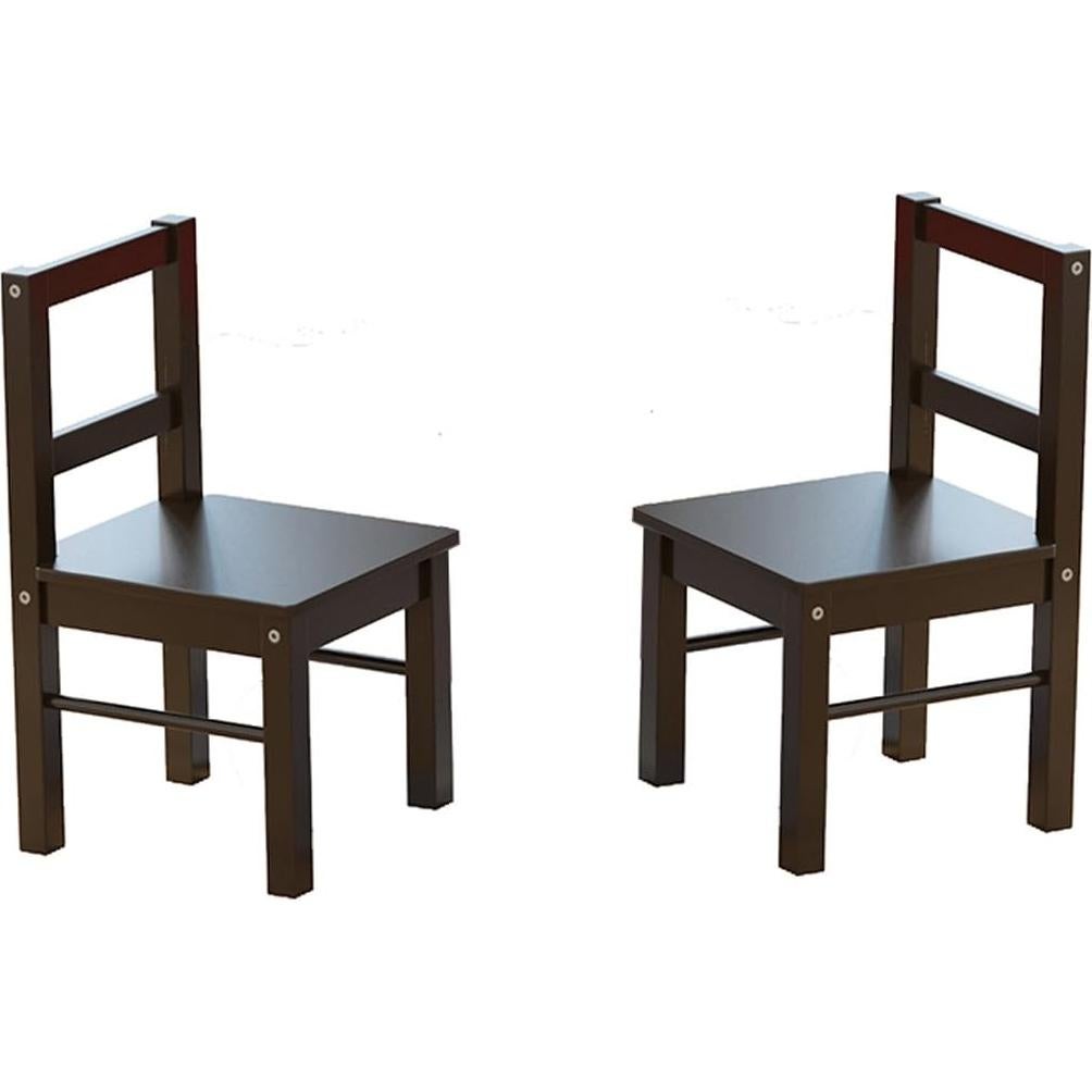 Set de 2 Sillas de Madera para Niños UTEX Espresso 3-8 Años