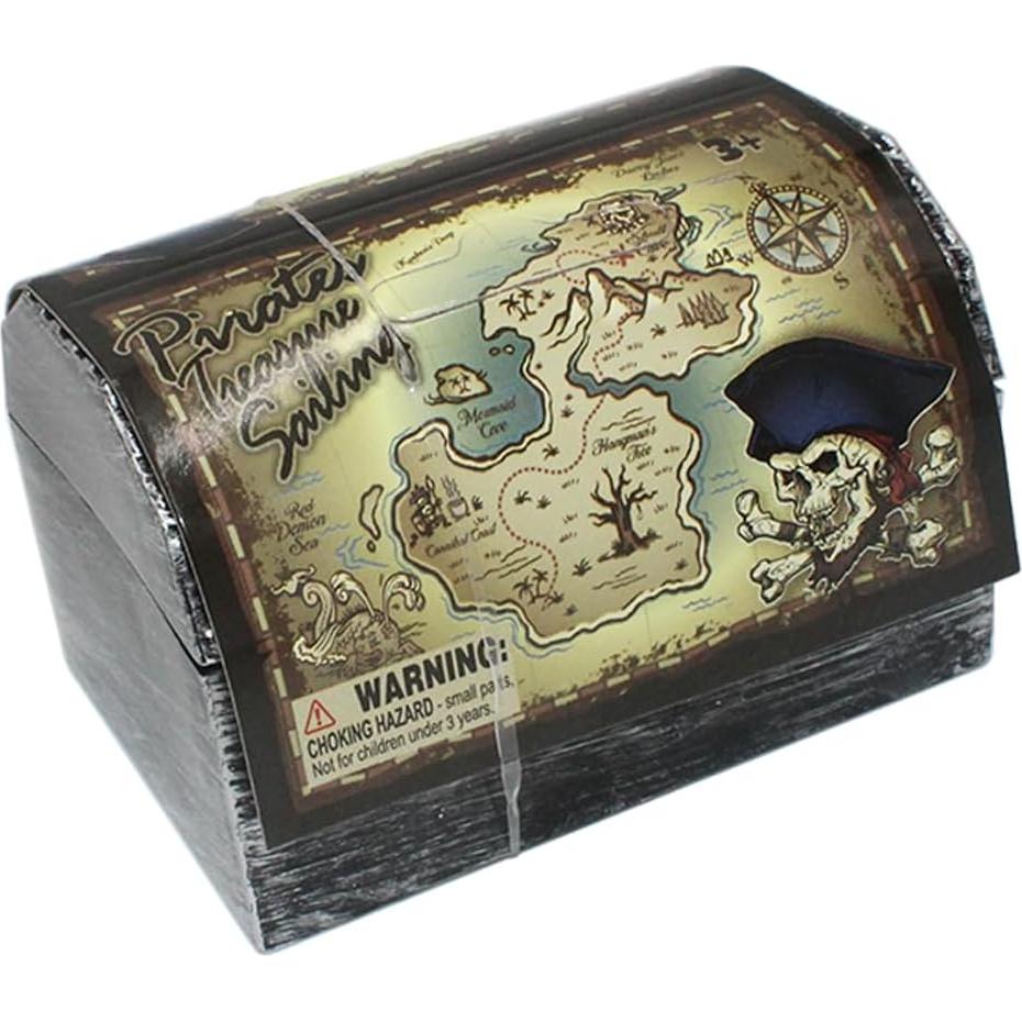 Cofre del Tesoro Pirata Pemalin con 12 Monedas y Diamantes