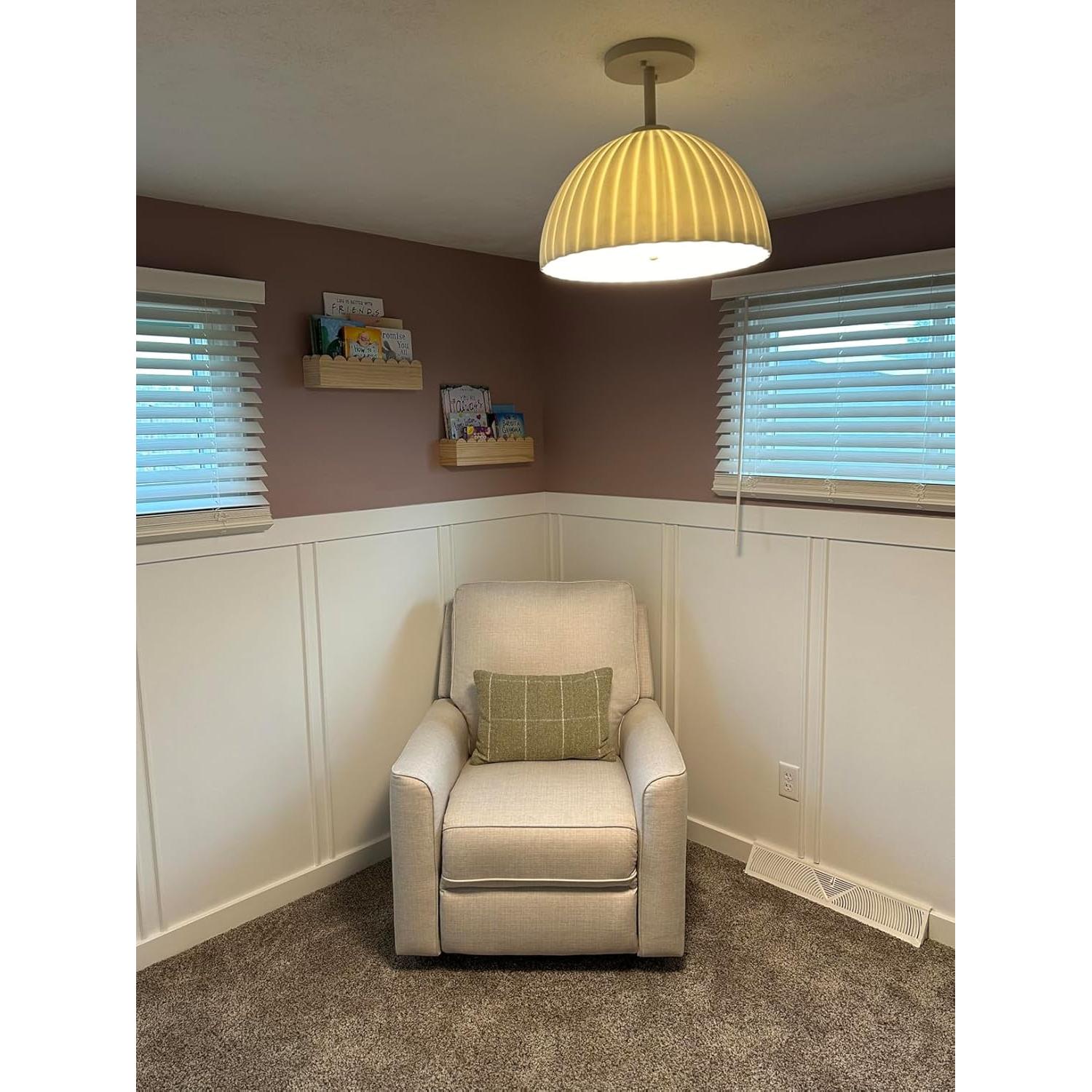 Juego de 2 Estantes Flotantes Oscar Bee para Niños - Blanco