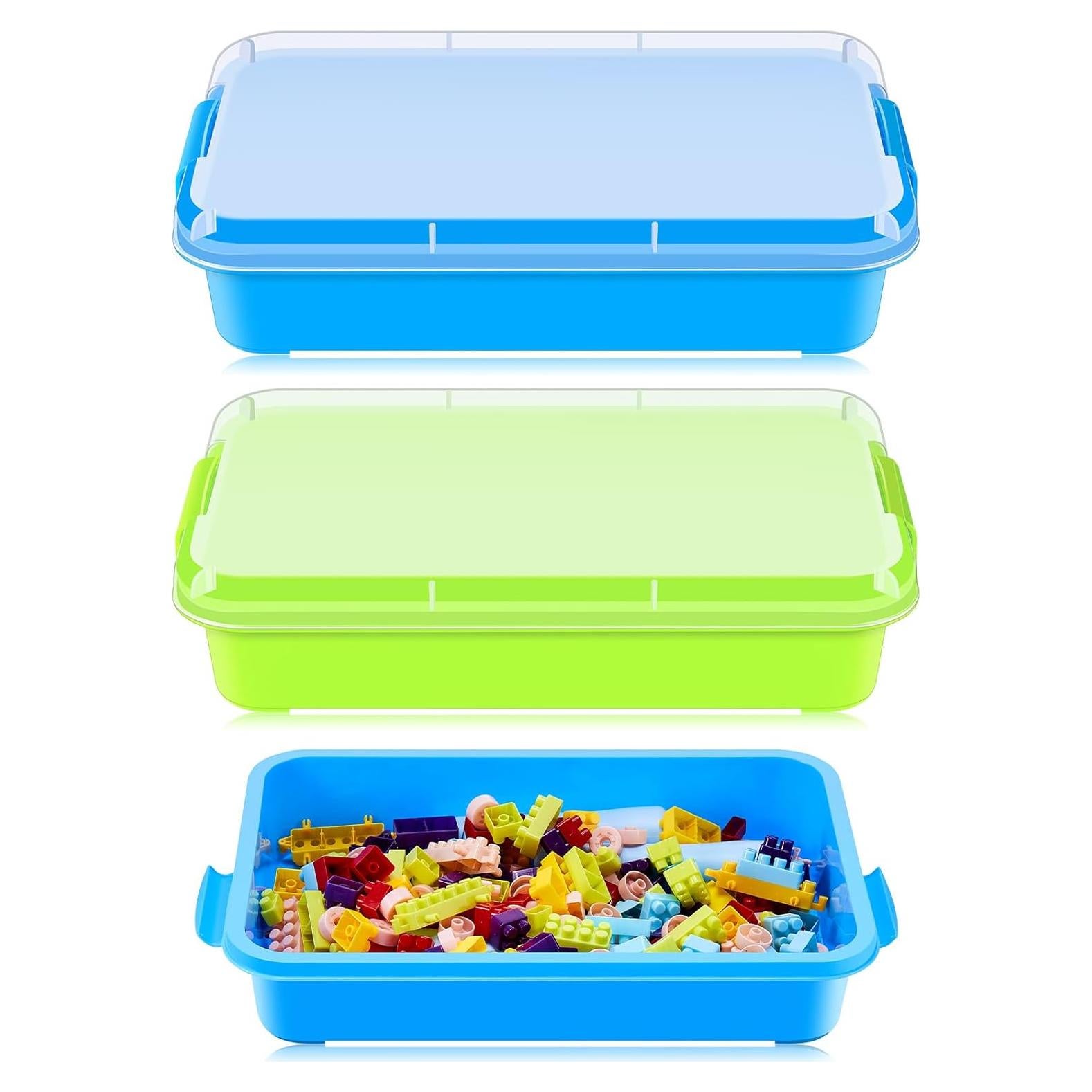 Bandejas Sensoriales de Arena Beeveer 2 Pcs Apilables 39x25 cm