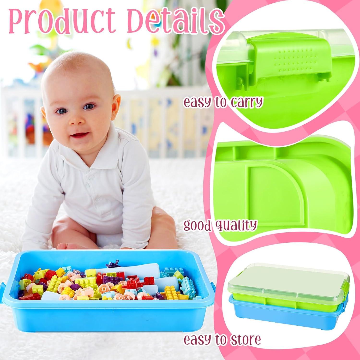 Bandejas Sensoriales de Arena Beeveer 2 Pcs Apilables 39x25 cm