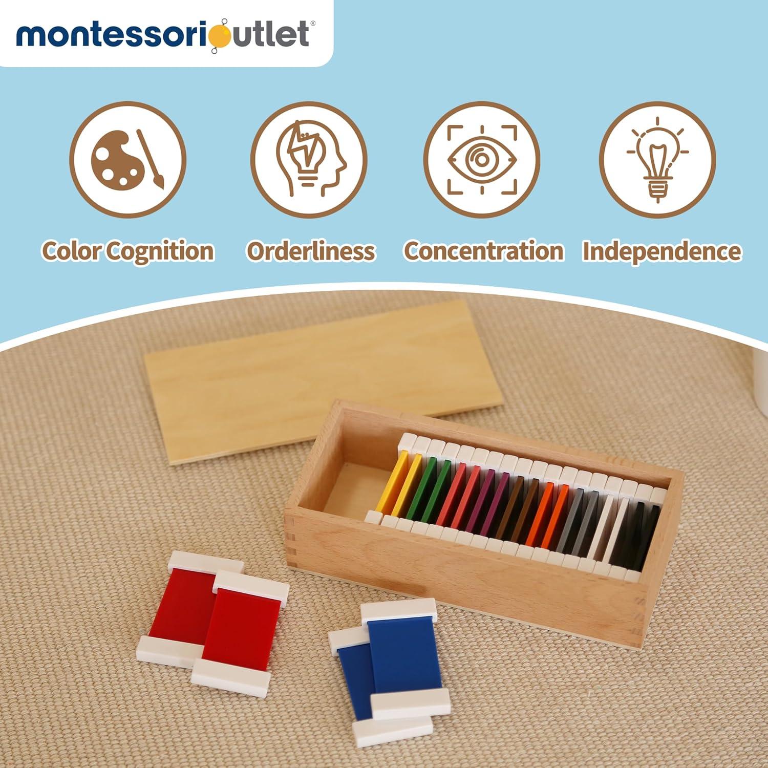 Tabletas de Color Montessori Outlet 2da Caja para Niños 3-6 Años