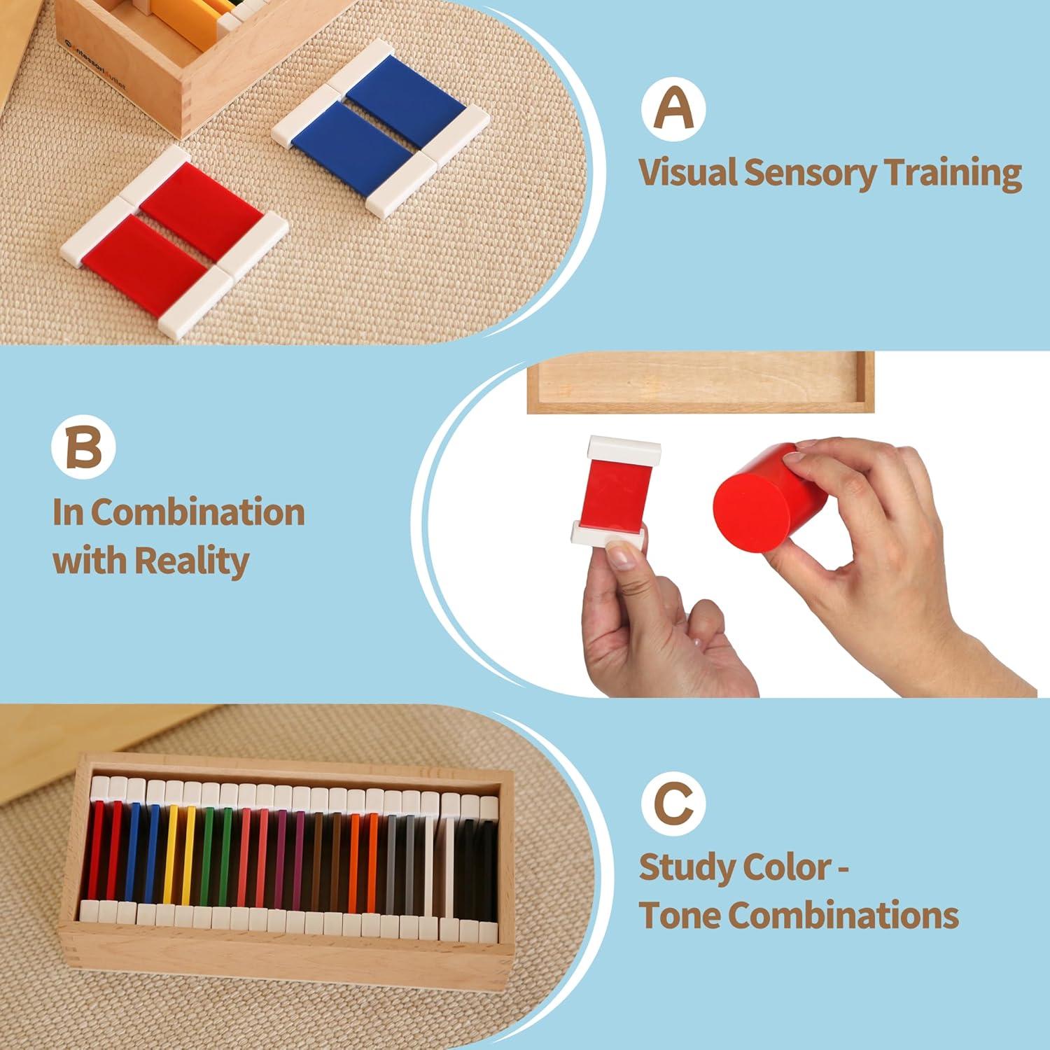 Tabletas de Color Montessori Outlet 2da Caja para Niños 3-6 Años