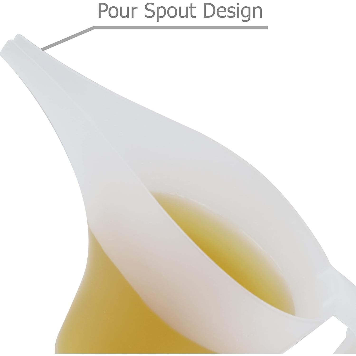 Jarras Medidoras EIKS con Embudo 1000ml y 500ml - 4 Piezas