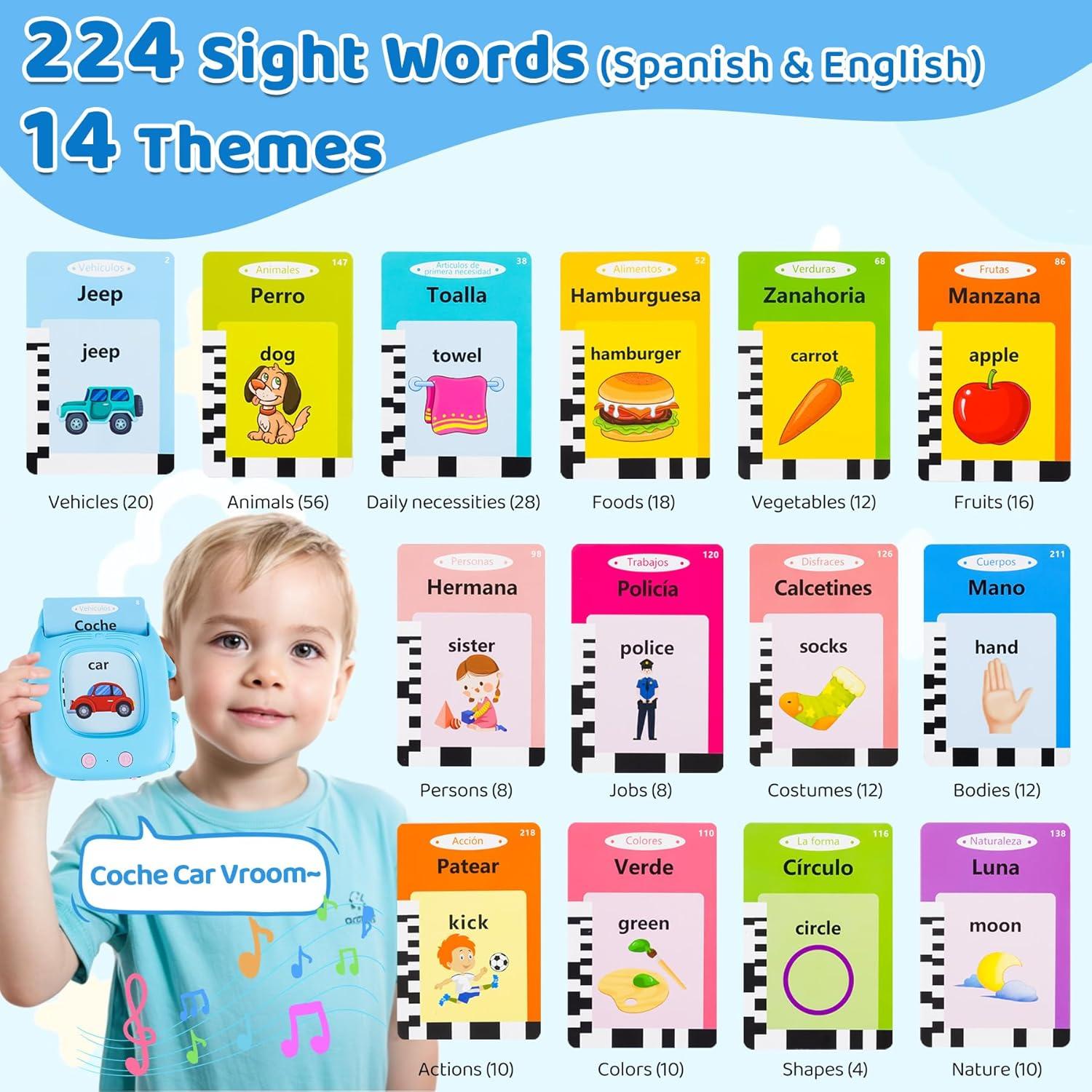 Tarjetas de Flash que Hablan Gimgong - Juguete Educativo Bilingüe