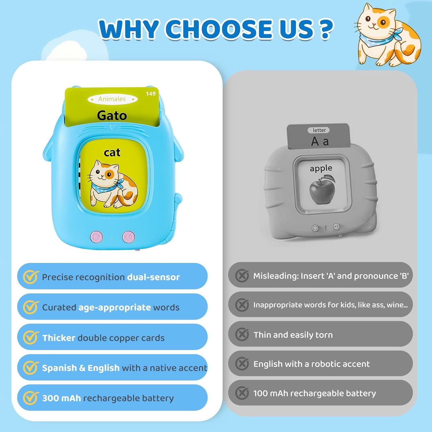 Tarjetas de Flash que Hablan Gimgong - Juguete Educativo Bilingüe