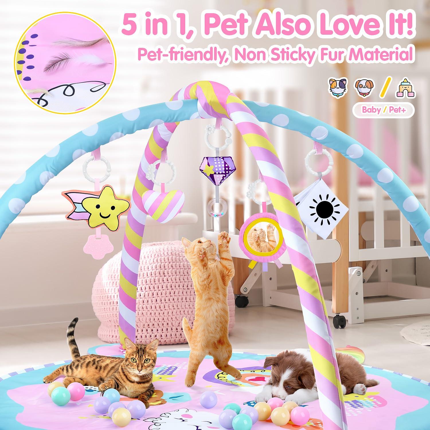 Alfombra de Juego para Bebés WeeHomm Unicornio 89x89cm