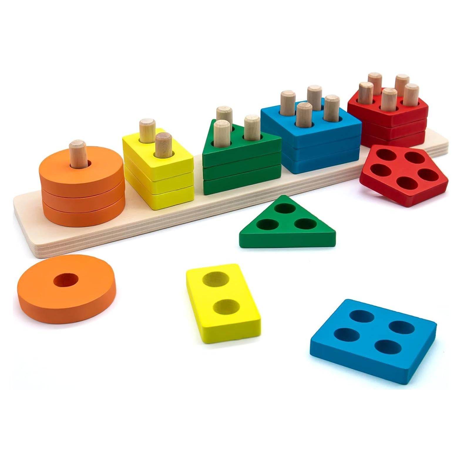 Juguete Montessori de Madera Hanari para Niños 18 Meses