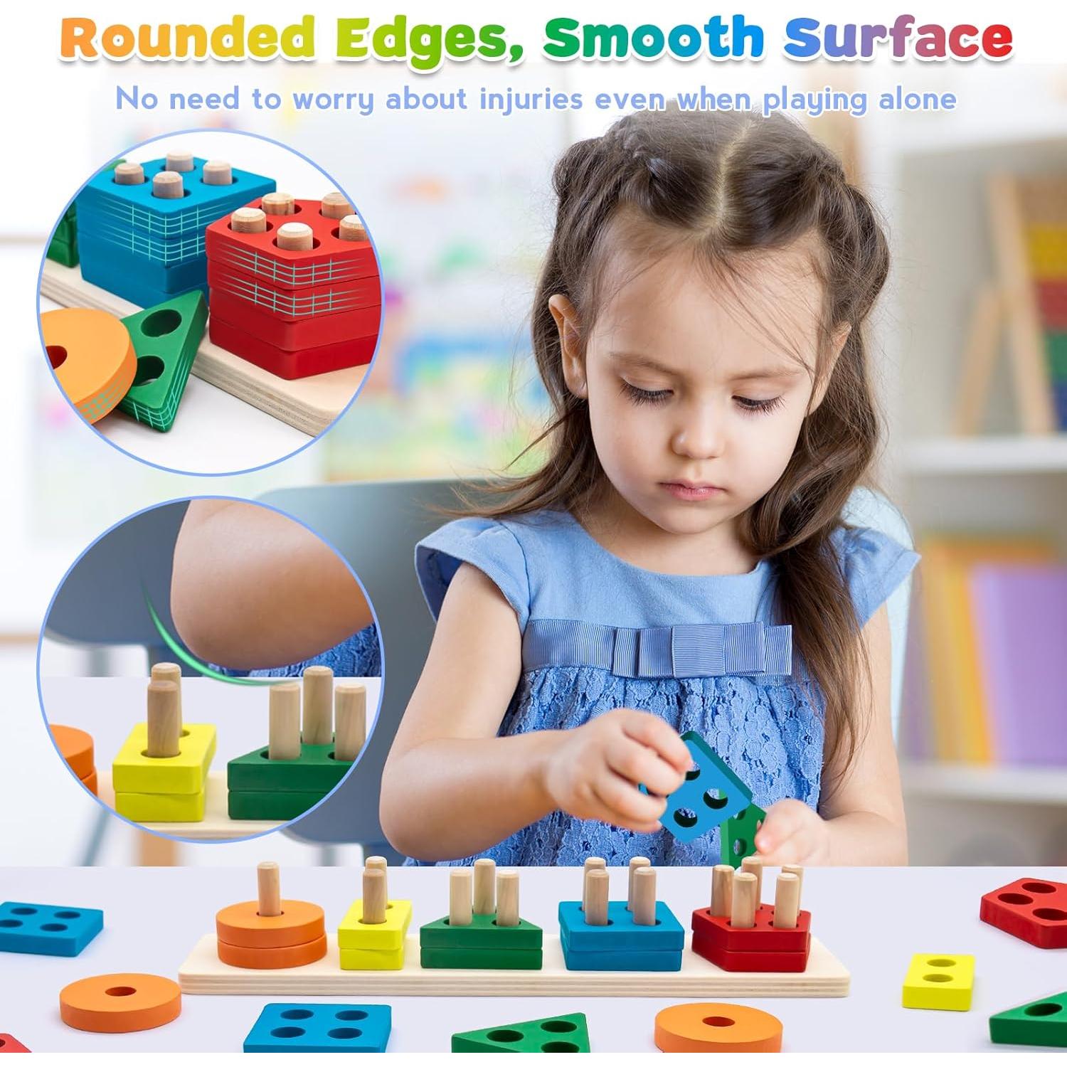 Juguete Montessori de Madera Hanari para Niños 18 Meses