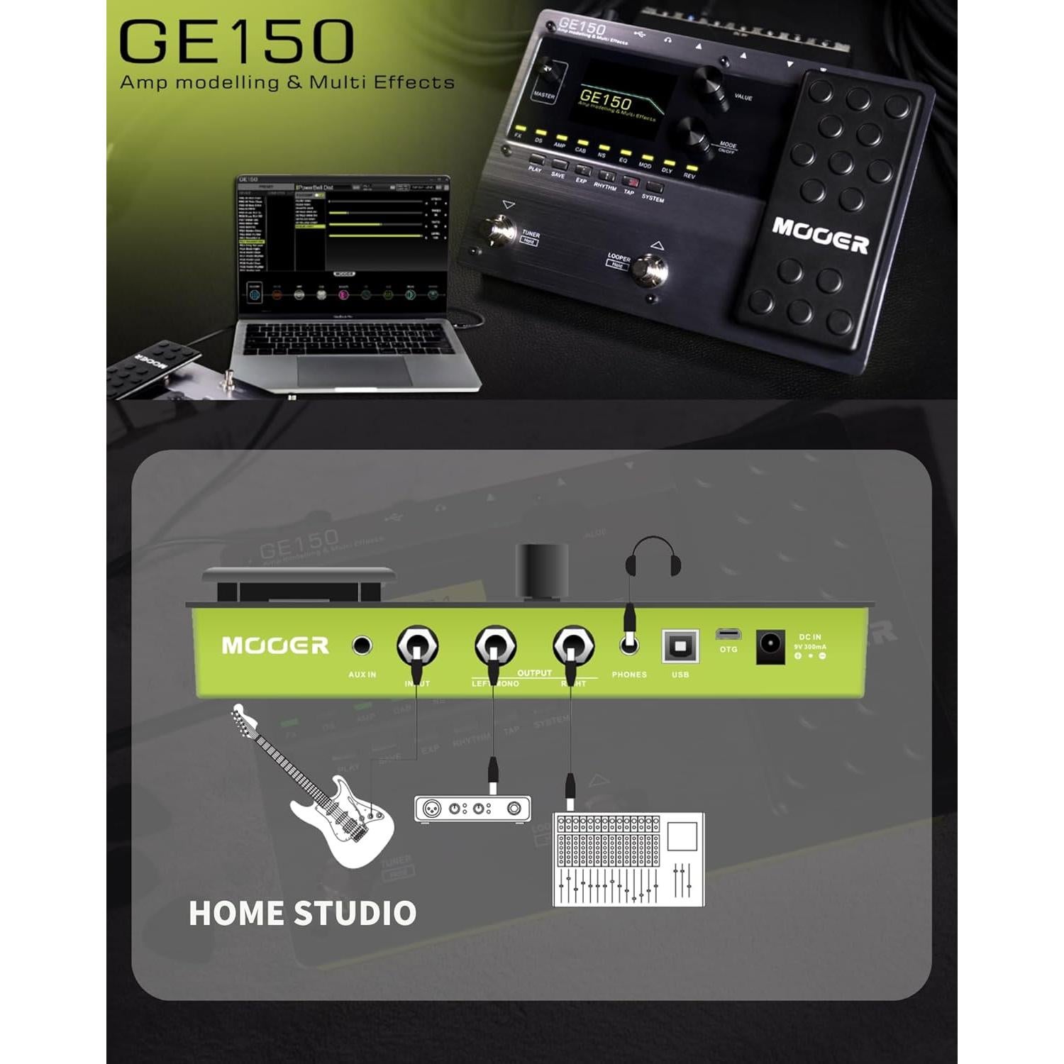 Pedal de Efectos MOOER GE150 para Guitarra Eléctrica