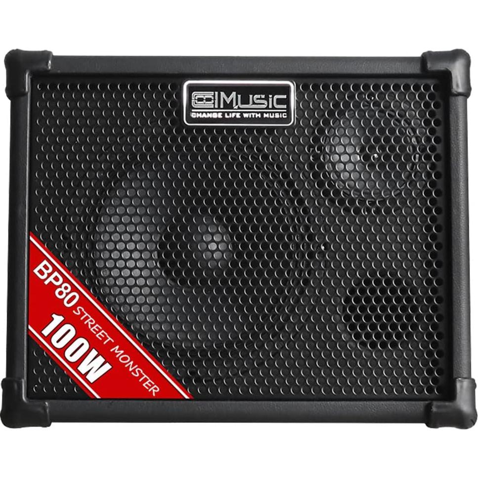 Amplificador Acústico Coolmusic BP80 100W Bluetooth 6 Entradas