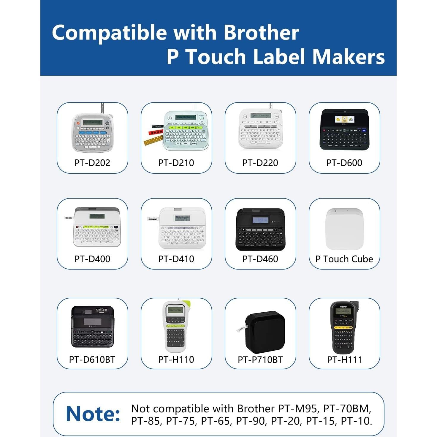 Cinta Adhesiva Laminada Msudoku 12mm Negra sobre Blanca - Paquete de 3