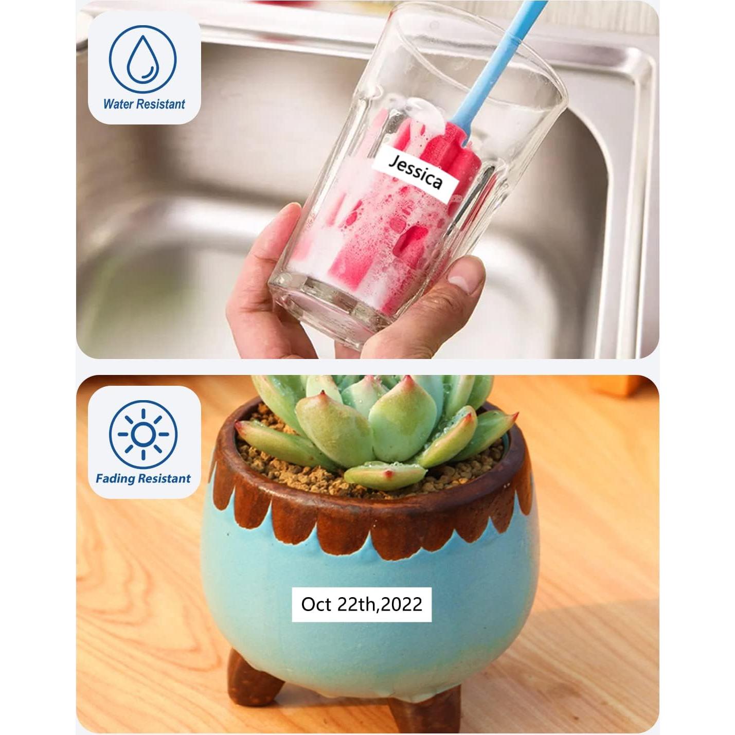 Cinta Adhesiva Laminada Msudoku 12mm Negra sobre Blanca - Paquete de 3