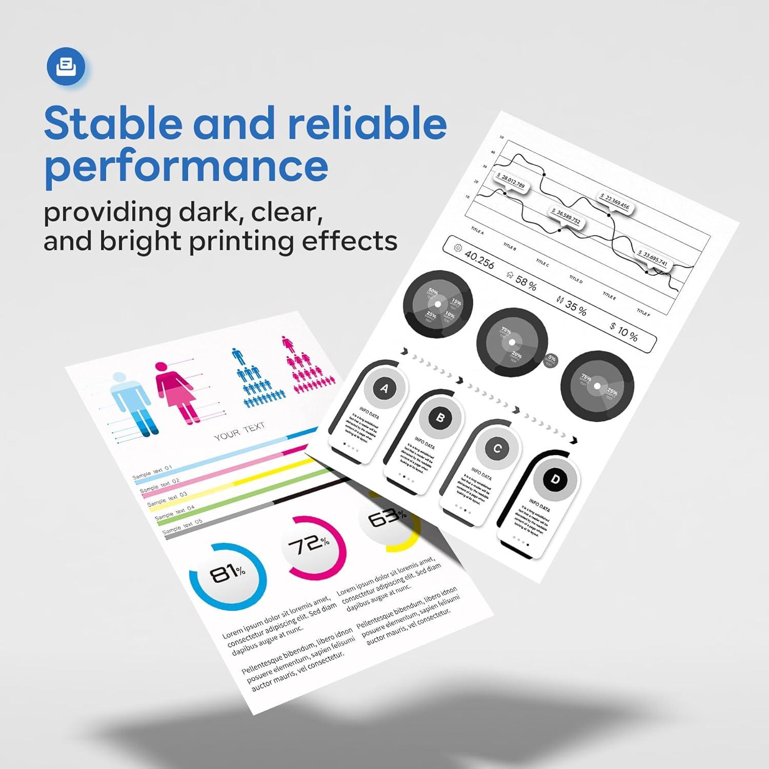 Cartucho de Tóner Compatible Snowflake TN-223 Paquete de 4