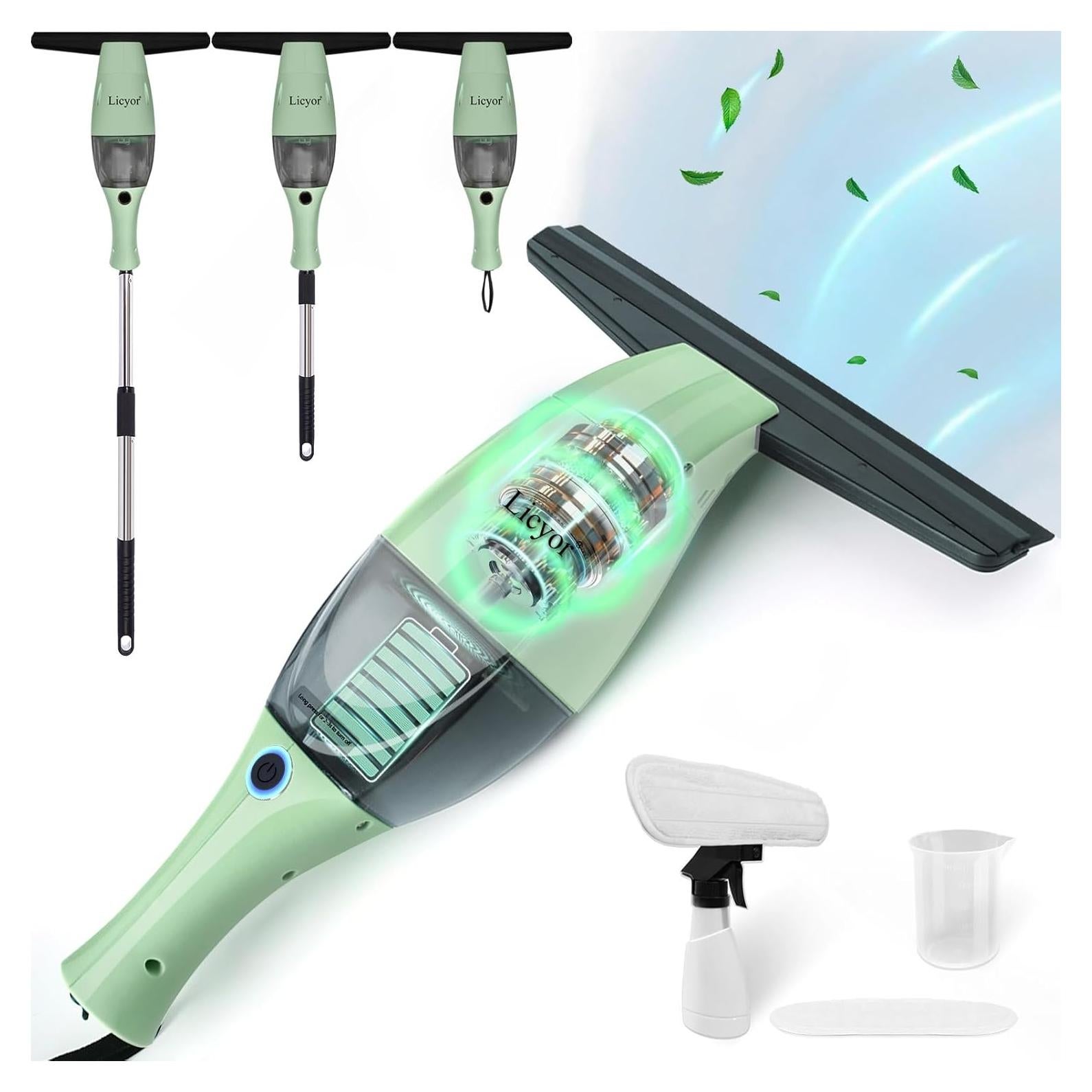 Aspiradora de Ventanas Inalámbrica Licyor LY202 Verde 1.05kg