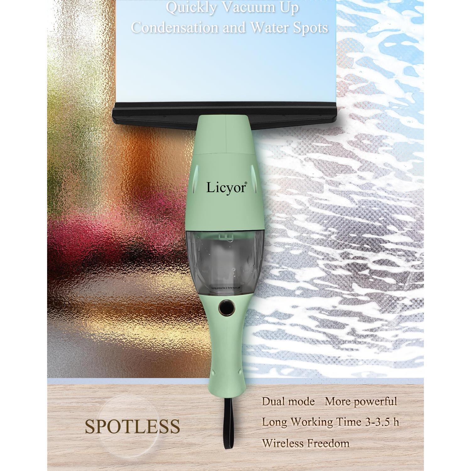Aspiradora de Ventanas Inalámbrica Licyor LY202 Verde 1.05kg
