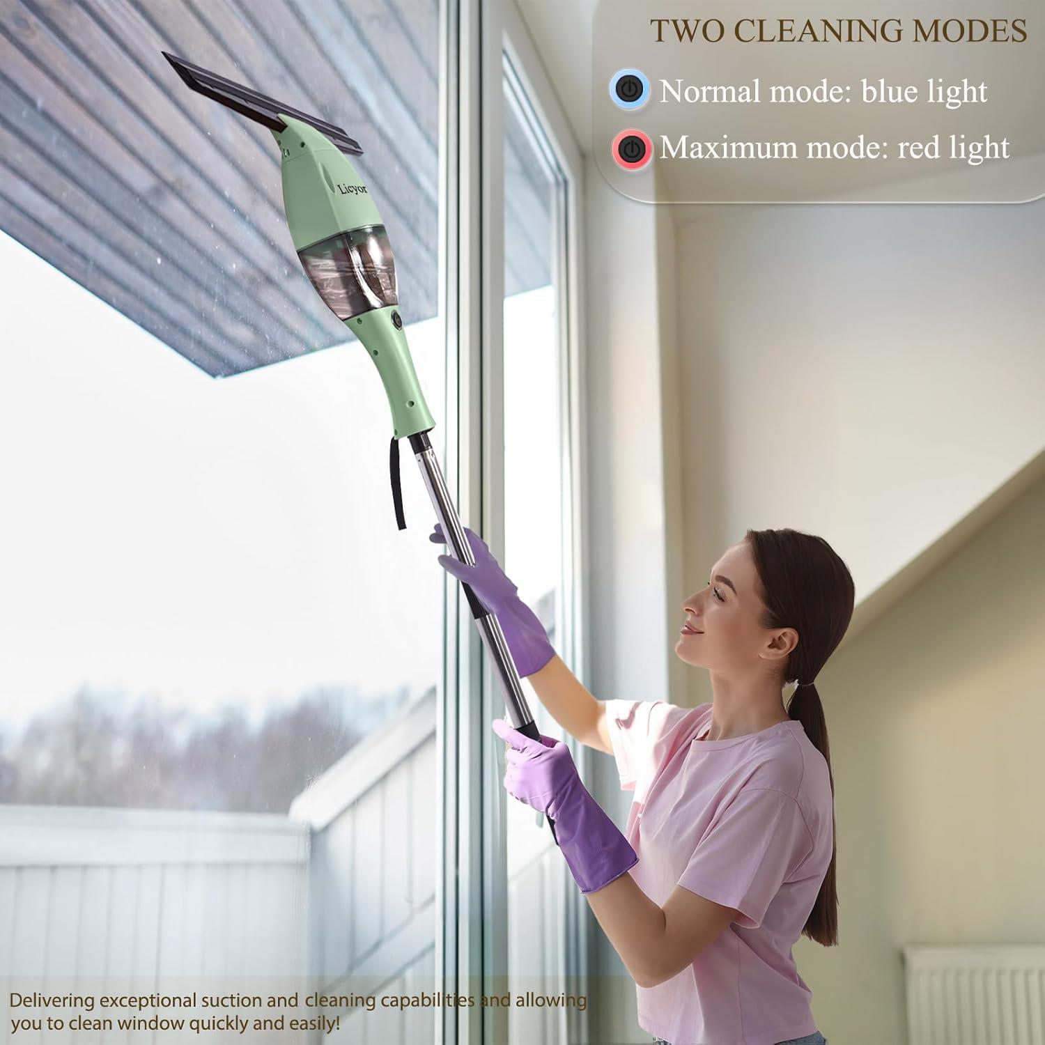 Aspiradora de Ventanas Inalámbrica Licyor LY202 Verde 1.05kg