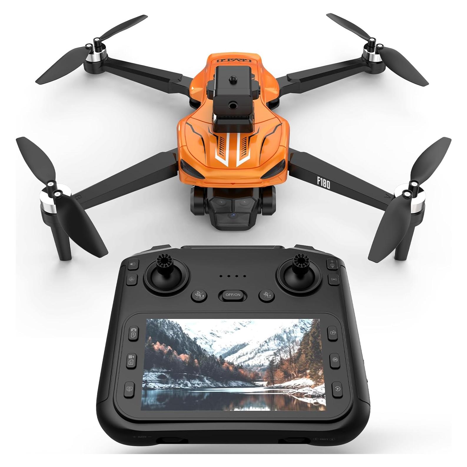 Drone GPS Govogorc F180 con cámara 4K y pantalla 11.4 cm