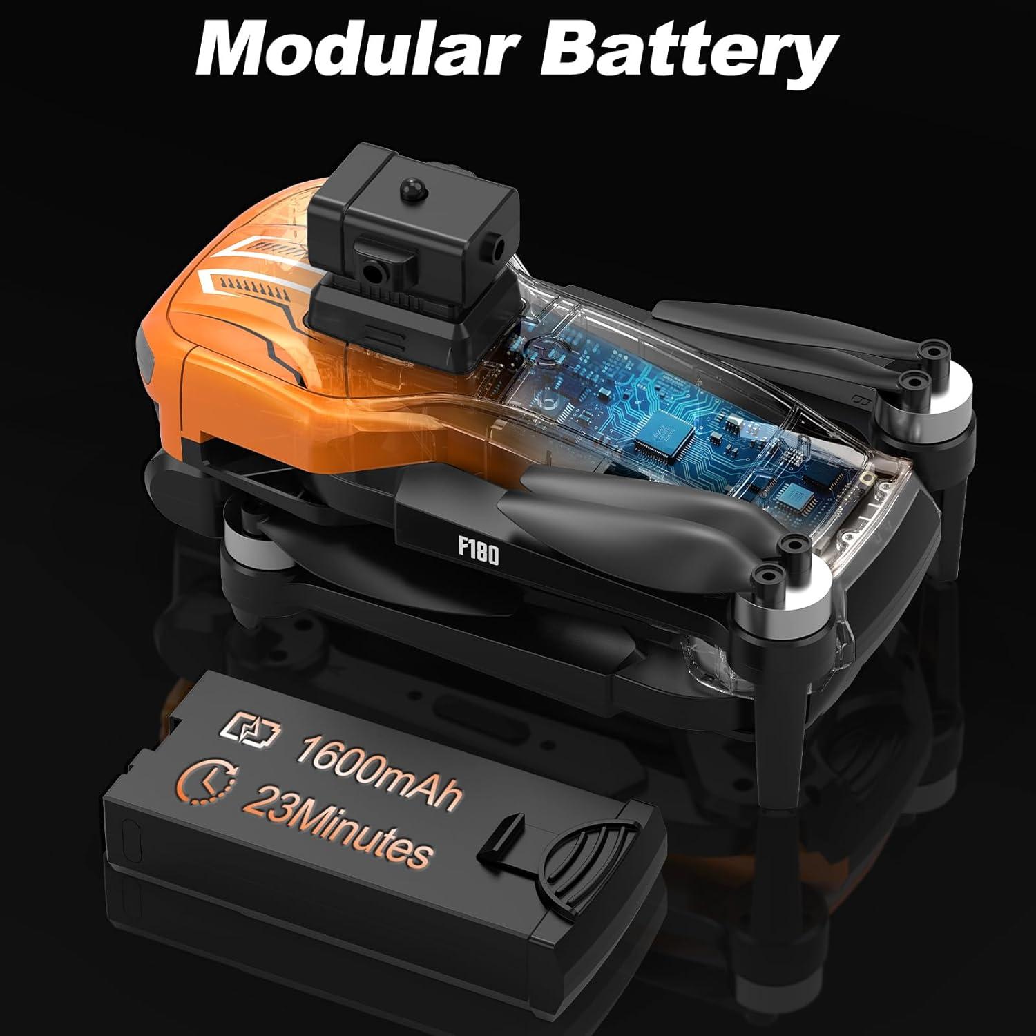 Drone GPS Govogorc F180 con cámara 4K y pantalla 11.4 cm