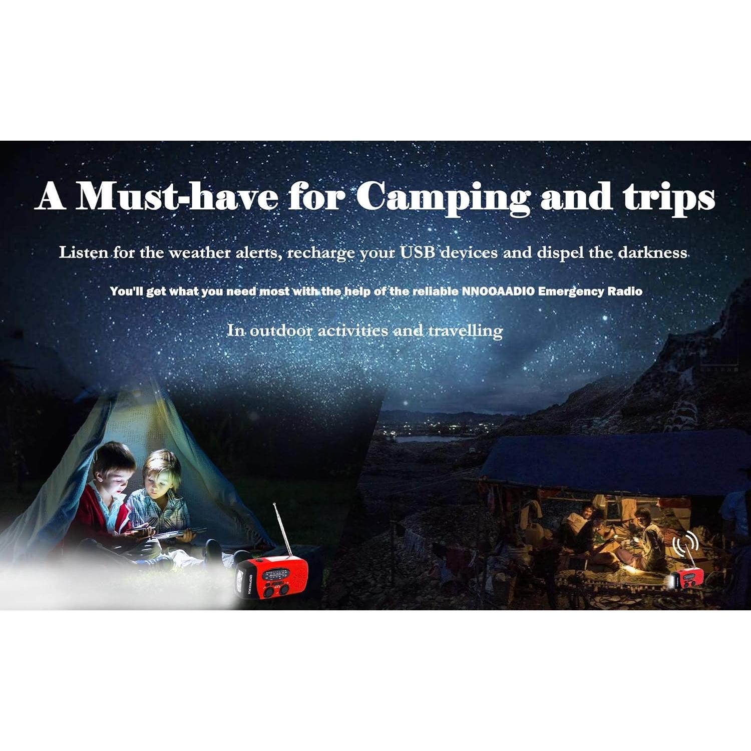 Radio de Emergencia NNOOAADIO AY-028S-R Solar 2000mAh