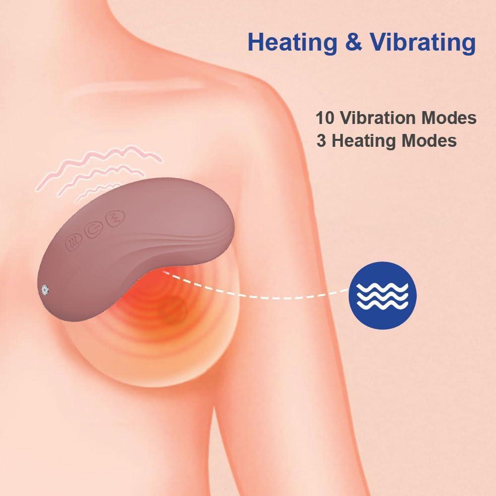 Masajeador de Lactancia DrBash V60 - Calor y Vibración Rosa