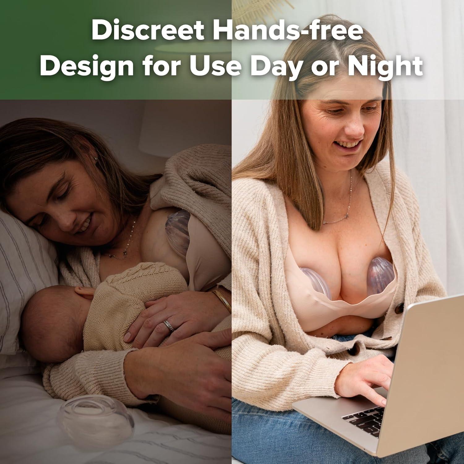 Bomba de Pecho Manual Haakaa Shell 75ml - Colector Manos Libres