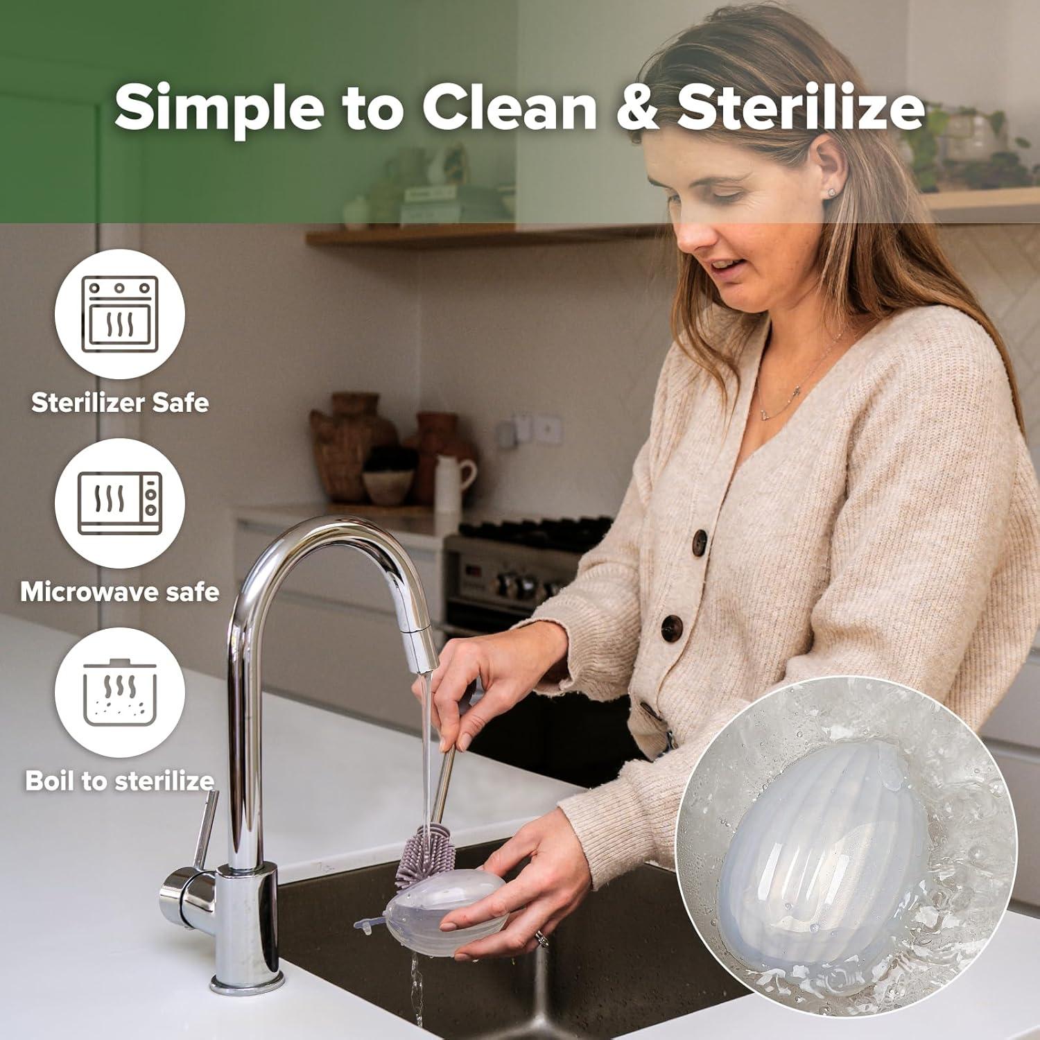 Bomba de Pecho Manual Haakaa Shell 75ml - Colector Manos Libres