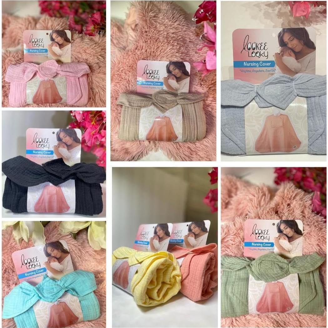 Cubierta de Lactancia Lookee Looky - 100% Algodón Transpirable