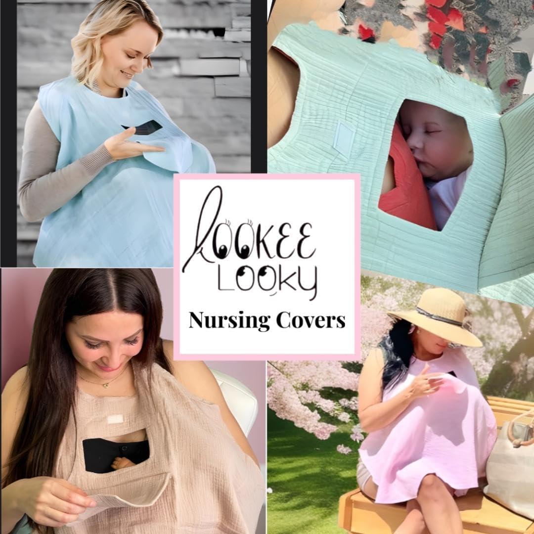Cubierta de Lactancia Lookee Looky - 100% Algodón Transpirable