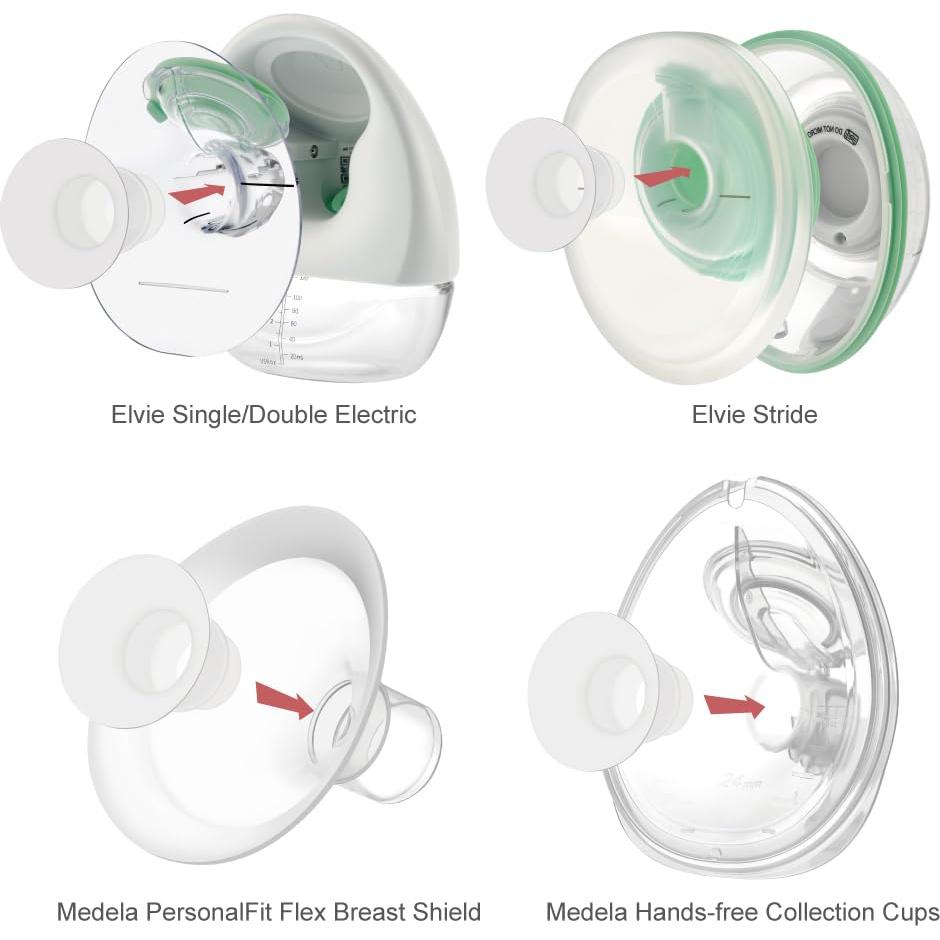 Inserto Flange 13mm Maymom Compatible con Bomba Elvie Doble/Simple