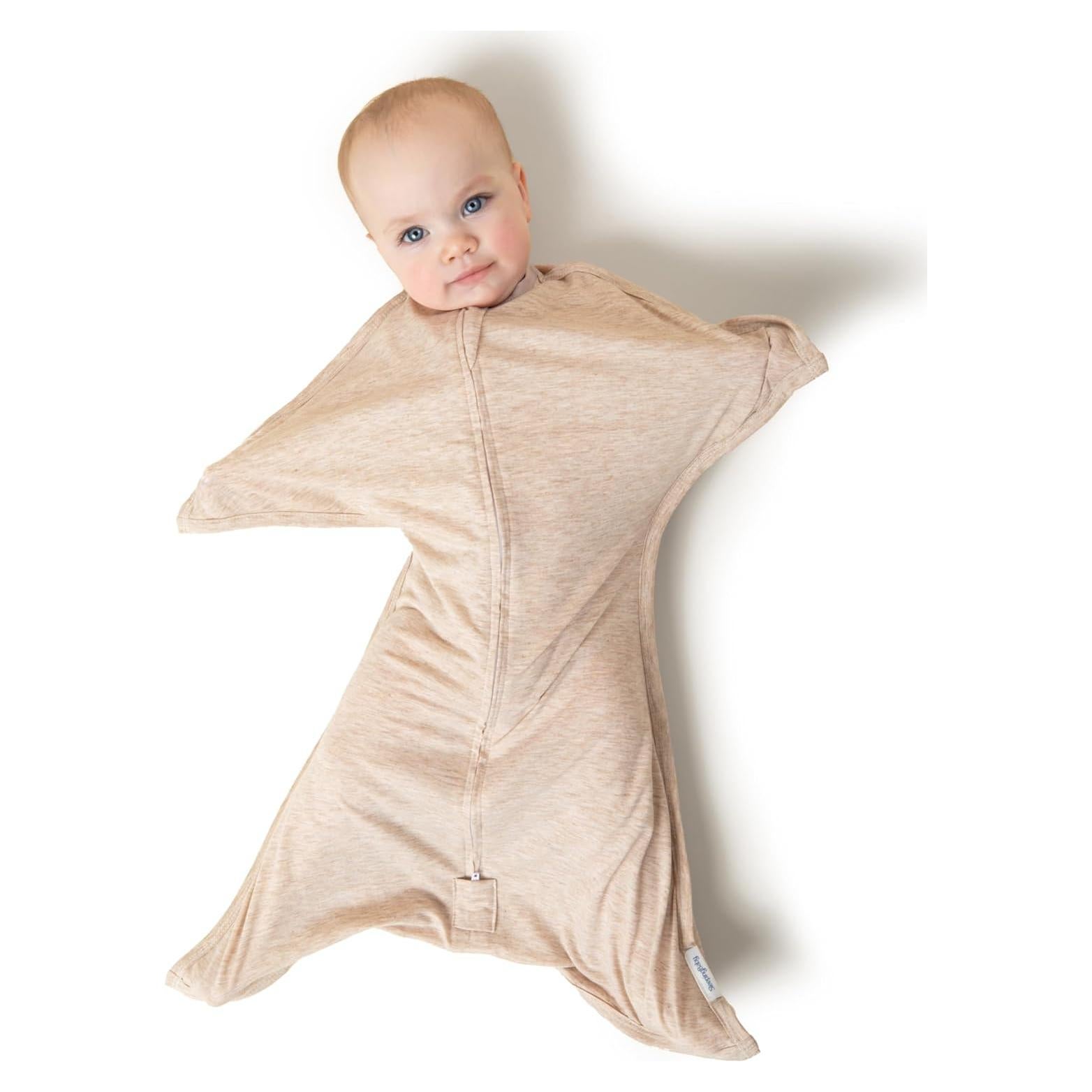 SleepingBaby Zipadee-Zip Swaddle Beige 3-6 Meses Cremallera