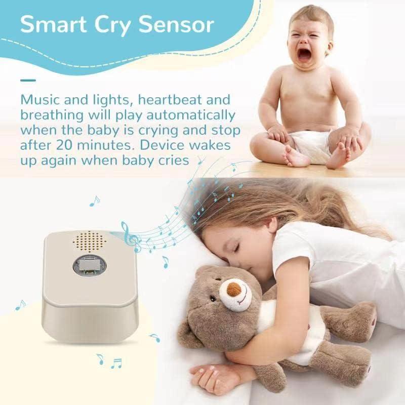 DEARBABY Soporte para Sueño de Bebé Oso con Sonidos Calmantes