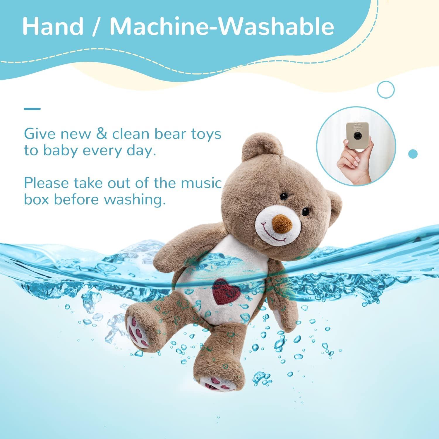 DEARBABY Soporte para Sueño de Bebé Oso con Sonidos Calmantes