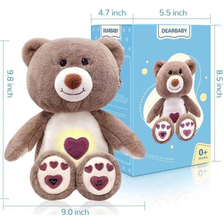 DEARBABY Soporte para Sueño de Bebé Oso con Sonidos Calmantes