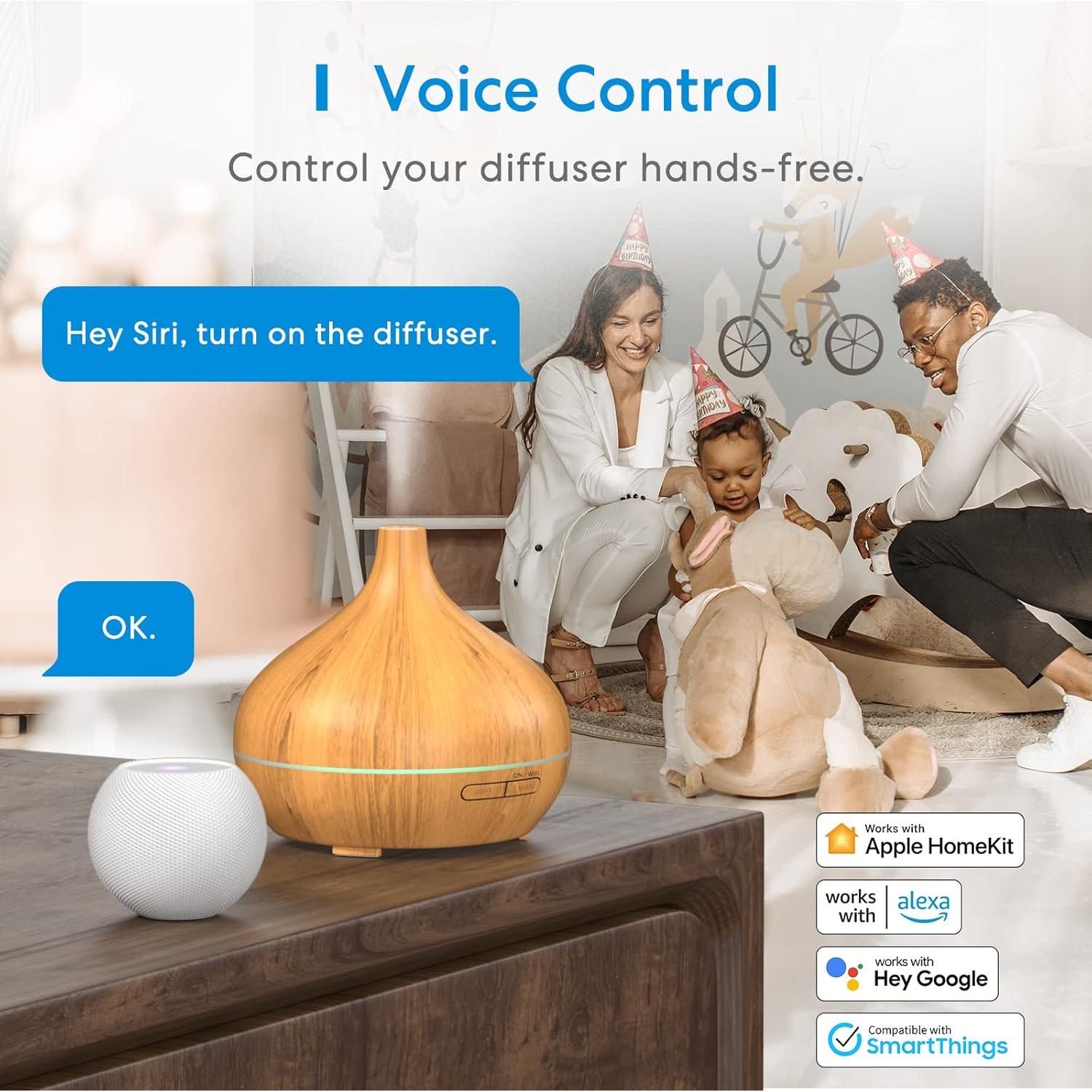 Difusor de Aceite Esencial Ultrasónico Meross MOD150HK 400ml