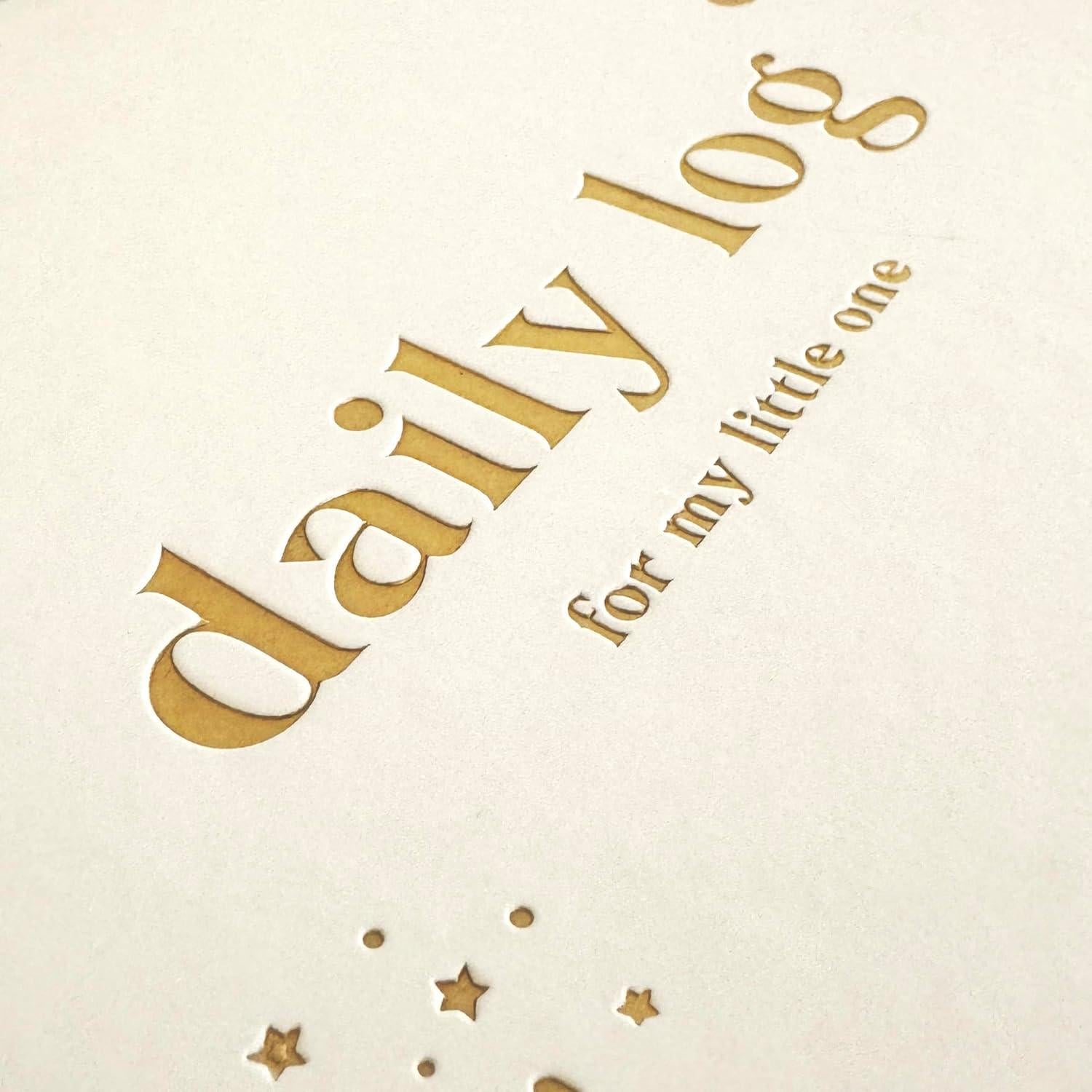 Libro de Registro Diario del Bebé Beige - Tapa Dura A5