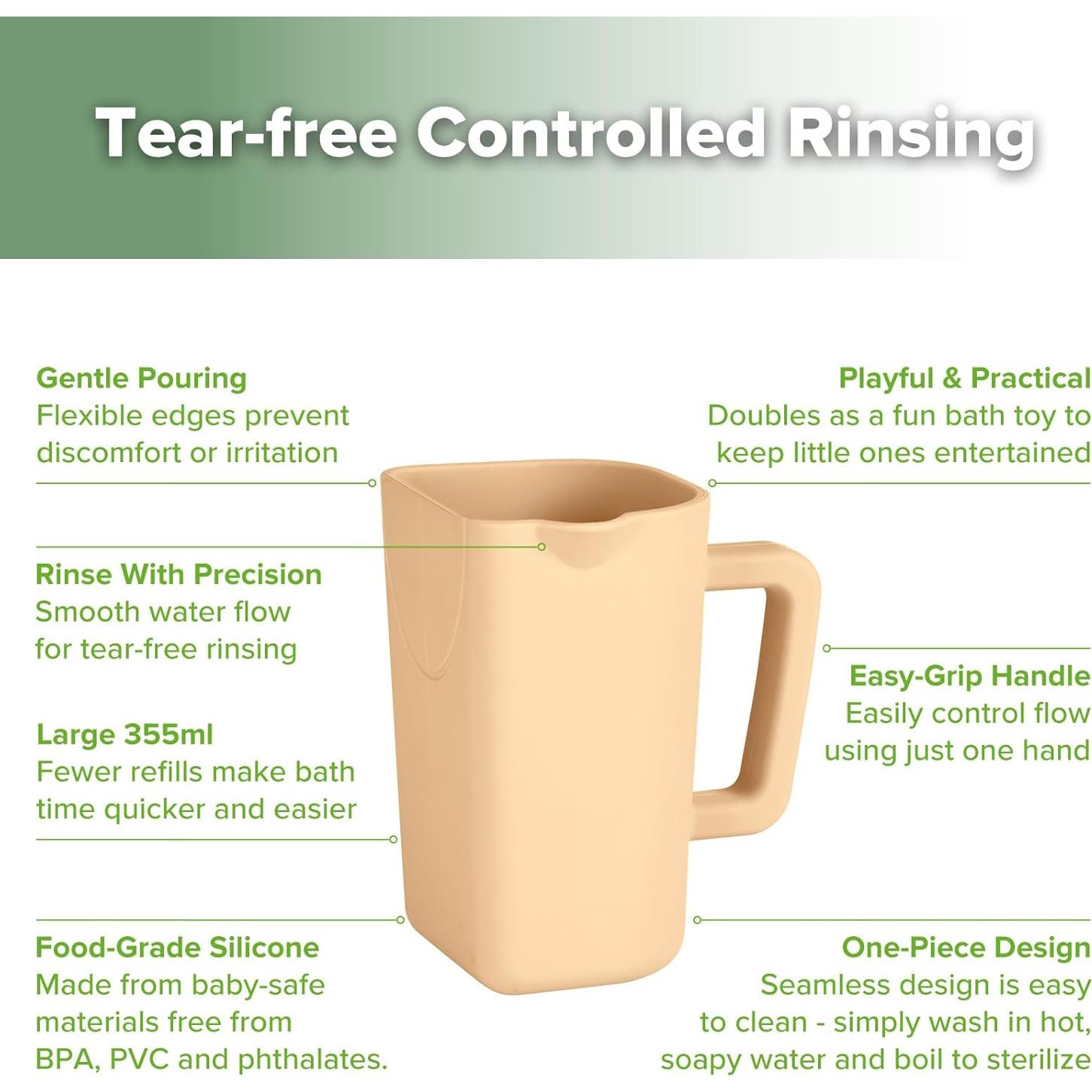 Taza de Enjuague Suave Haakaa Coral 355ml Silicona Alimentaria