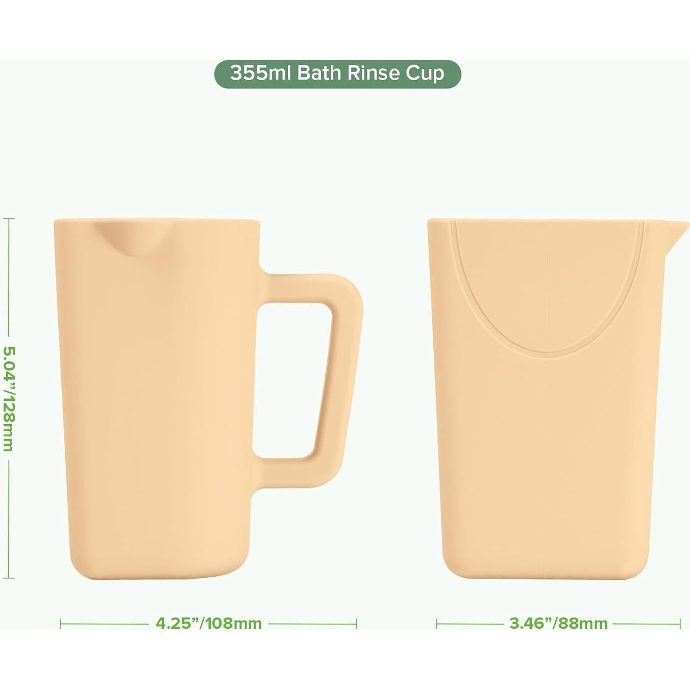 Taza de Enjuague Suave Haakaa Coral 355ml Silicona Alimentaria